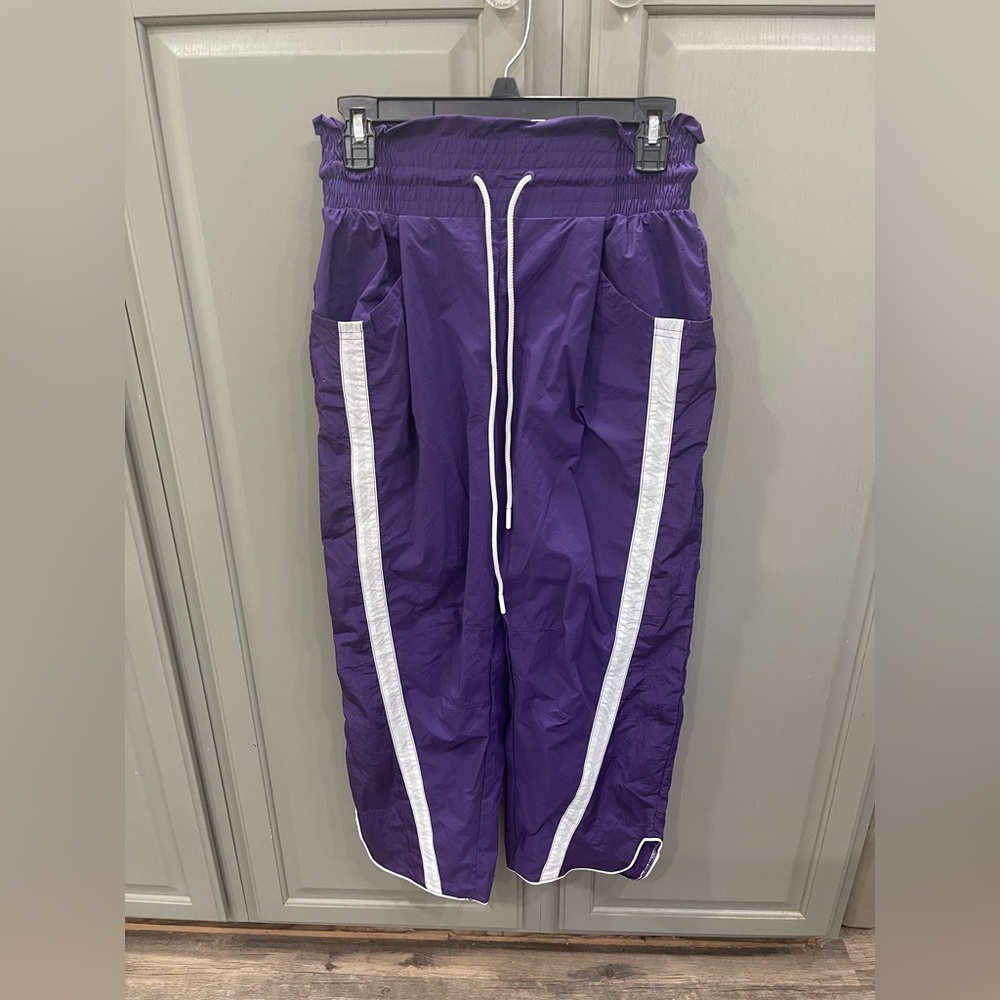 Free People Dark Amethyst Track Pants NWT